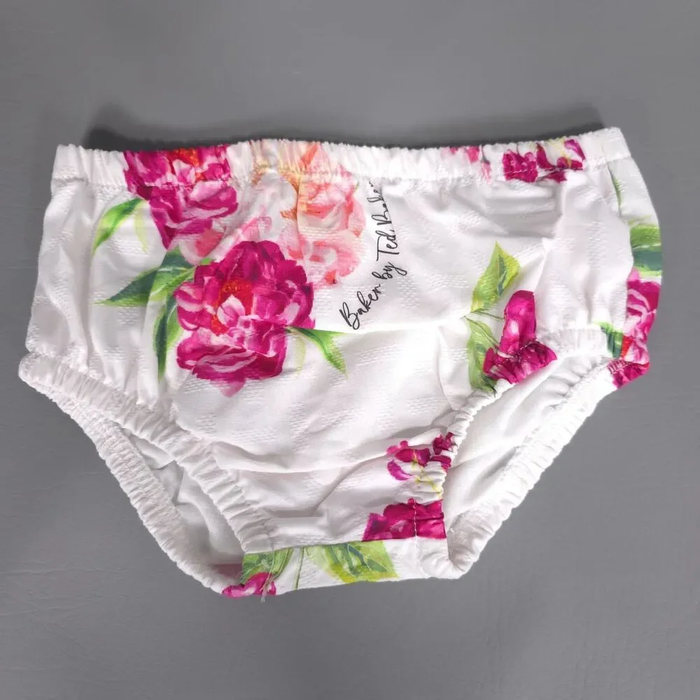 BAKER BY TED‎ BAKER New Kids Baby Dress Set Floral 3Pc Outfit Headband Panty 24M